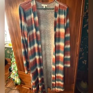Maurices Multicolor Striped Cardigan